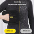 Pet hair removal glove in use, showing before and after effectiveness on black clothing.