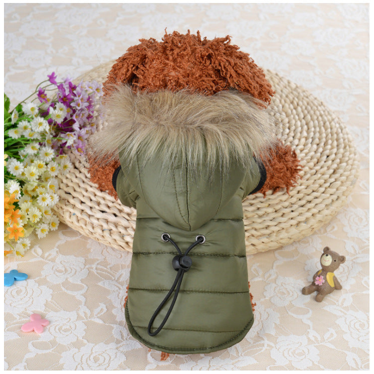 Dogs Puffer Jacket | Pet Down Cotton Clothing | Luxetique Art