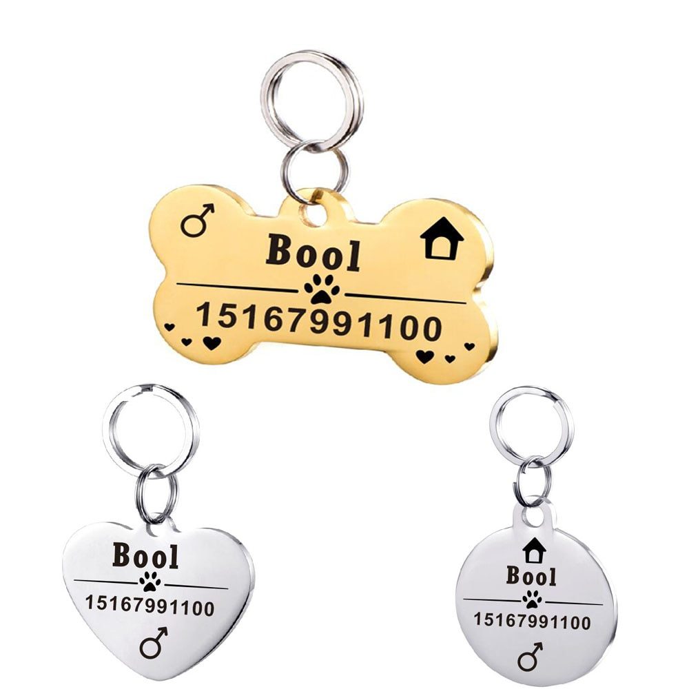 Pet ID Tags | Stainless Steel Pet ID Tags | Luxetique Art