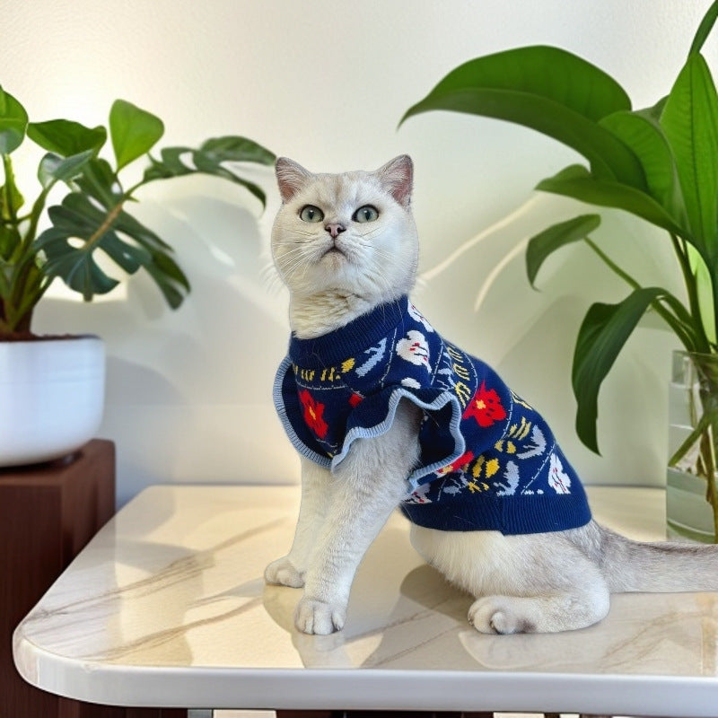 Cute Cat Clothes | Wool Pet Clothes | Luxetique Art